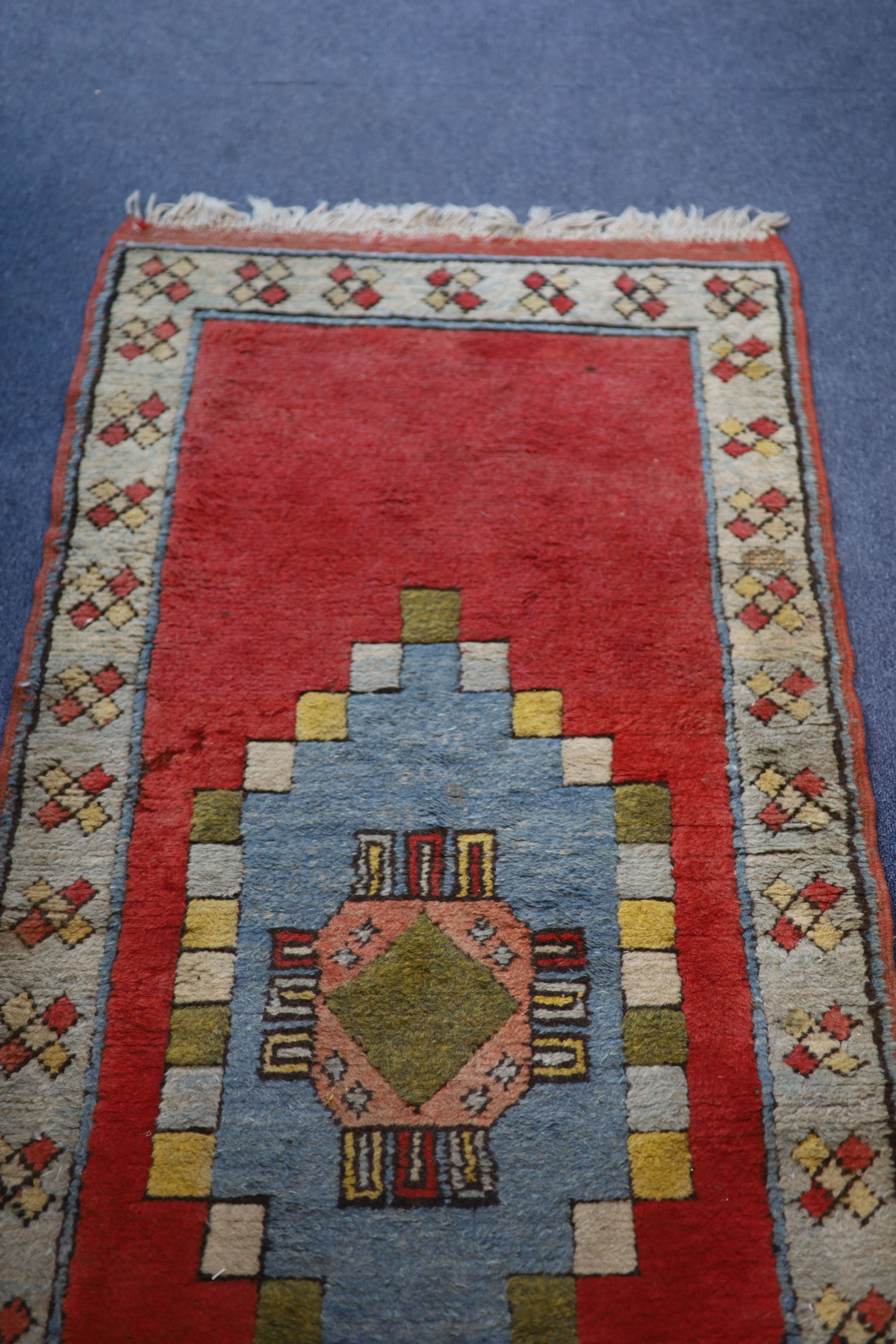 Two Caucasian design runners, larger 350 x 74cm